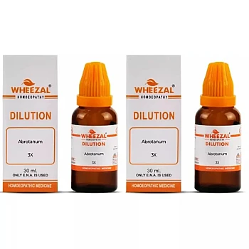 Wheezal Abrotanum 3X (30ml, Pack of 2)
