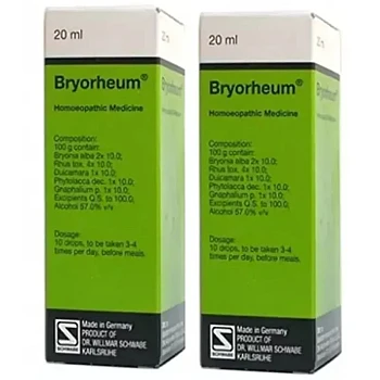 Willmar Schwabe Germany Bryorheum (20ml, Pack of 2)