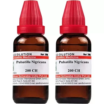 Willmar Schwabe India Pulsatilla Nigricans 200 CH (30ml, Pack of 2)