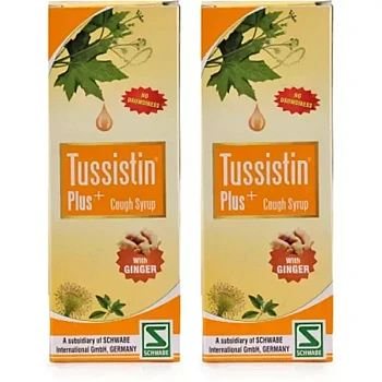 Willmar Schwabe India Tussistin Plus Ginger Cough Syrup (100ml, Pack of 2)