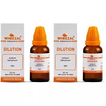 Wheezal Acidum Salicylicum 10M CH (30ml, Pack of 2)