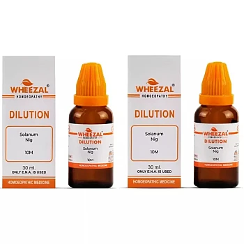 Wheezal Solanum Nig 10M CH (30ml, Pack of 2)