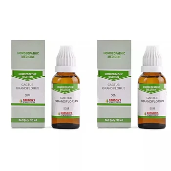 Bakson Cactus Grandiflorus 50M CH (30ml, Pack of 2)