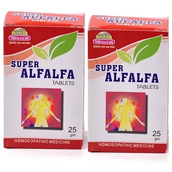 Wheezal Super Alfalfa Tablets (25g, Pack of 2)