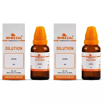 Wheezal Alfalfa 1M (1000 CH) (30ml, Pack of 2)