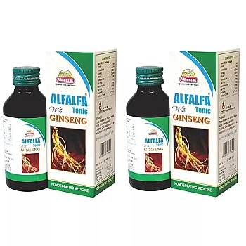 Wheezal Alfalfa With Ginseng (200ml, Pack of 2)