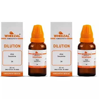Wheezal Aloe Socotrina 3X (30ml, Pack of 2)