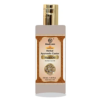 Khadi Care Herbal Ayurvedic Castor Hair Oil (210ml)