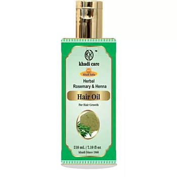 Khadi Care Herbal Rosemary & Henna Hair Oil (210ml)