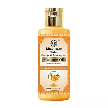 Khadi Care Herbal Orange & Lemongrass Massage Oil (210ml)