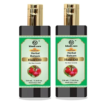 Khadi Care Herbal Balsam Hair Oil (210ml, Pack of 2)