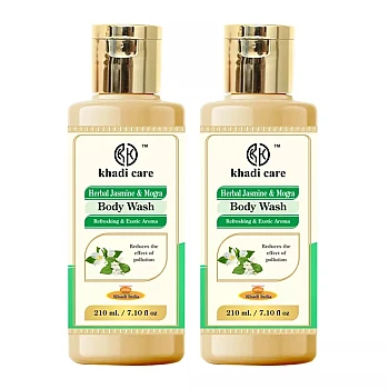 Khadi Care Herbal Jasmine & Mogra Body Wash (210ml, Pack of 2)