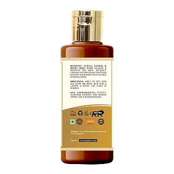 Khadi Care Herbal Sandal & Honey Body Wash (210ml, Pack of 2)