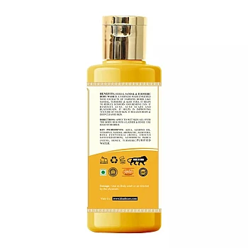 Khadi Care Herbal Sandal & Turmeric Body Wash (210ml, Pack of 2)