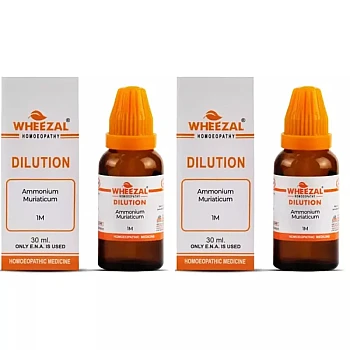 Wheezal Ammonium Muriaticum 1M (1000 CH) (30ml, Pack of 2)