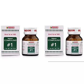 Bakson Compound No 1 (Backache) (100tab, Pack of 2)