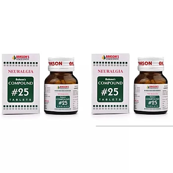 Bakson Compound No 25 (Neuralgia) (100tab, Pack of 2)
