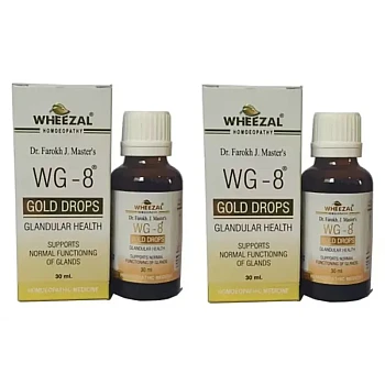Wheezal WG 8 Gold Drops Glandular Health (30ml, Pack of 2)