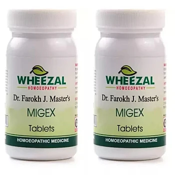 Wheezal Migex Tablets (200tab, Pack of 2)