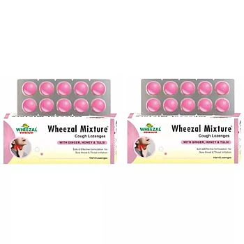 Wheezal Mixture Cough Lozenges (100cap, Pack of 2)