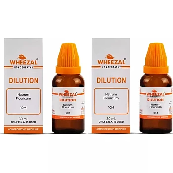 Wheezal Natrum Flouricum 10M CH (30ml, Pack of 2)