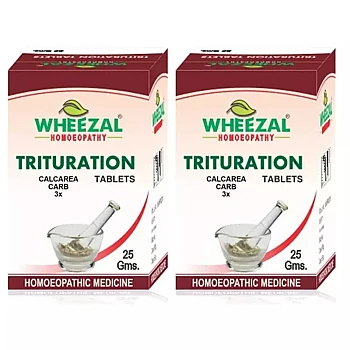 Wheezal Calcarea Carb 3X (25g, Pack of 2)