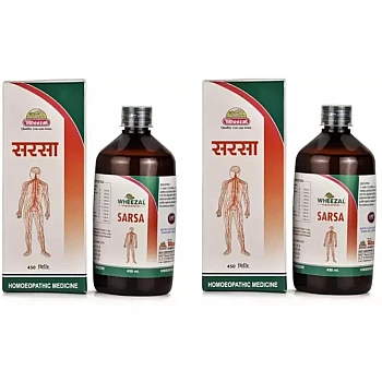 Wheezal Sarsa Syrup (450ml, Pack of 2)