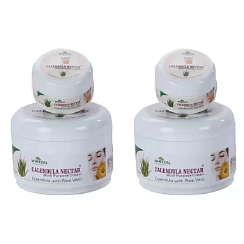 Wheezal Glow Bright Calendula Nectar Cream with Aloe Vera (500g, Pack of 2)