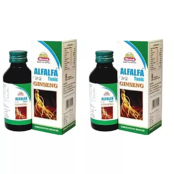 Wheezal Alfalfa With Ginseng (450ml, Pack of 2)