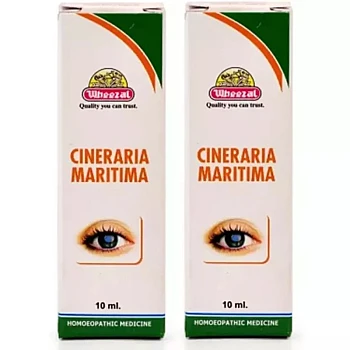 Wheezal Cineraria Maritima Eye Drops (10ml, Pack of 2)