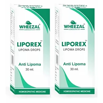 Wheezal Liporex Lipoma Drops (30ml, Pack of 2)