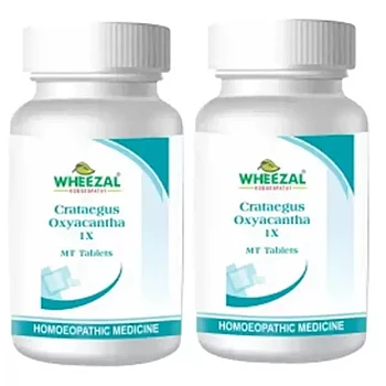 Wheezal Crataegus Oxyacantha 1X (50tab, Pack of 2)