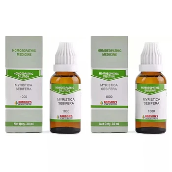 Bakson Myristica Sebifera 1M (1000 CH) (30ml, Pack of 2)