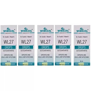 Wheezal WL-27 Osteorthritis Drops (30ml, Pack of 5)