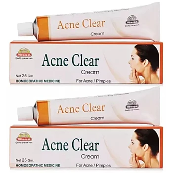 Wheezal Acne Clear Cream (25g, Pack of 5)