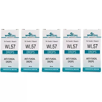 Wheezal WL-57 Anti-Fungal Drops (30ml, Pack of 5)
