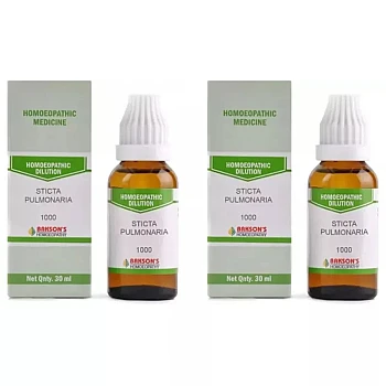 Bakson Sticta Pulmonaria 1M (1000 CH) (30ml, Pack of 2)