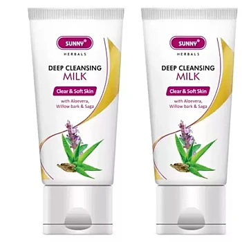 Bakson Sunny Deep Cleansing Milk with Aloevera (100ml, Pack of 2)