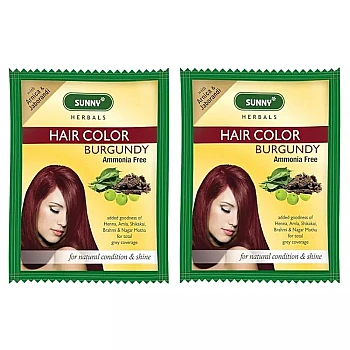 Bakson Sunny Hair Color (Burgundy) (20g, Pack of 2)