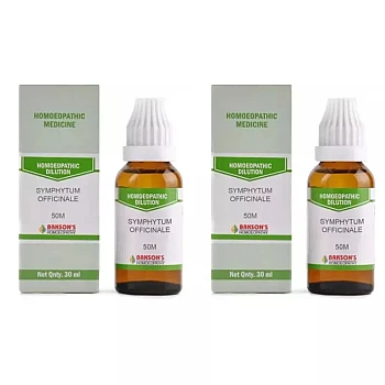 Bakson Symphytum Officinale 50M CH (30ml, Pack of 2)
