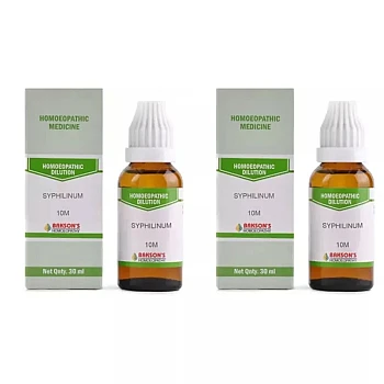 Bakson Syphilinum 10M CH (30ml, Pack of 2)
