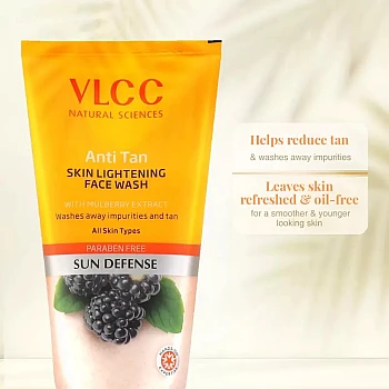 VLCC Anti Tan Skin Lightening Face Wash Buy 1 Get 1 Free (150ml Each) (1Pack)