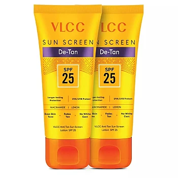 VLCC Anti Tan Sun Screen Lotion - Spf 25 Pa+ Buy 1 Get 1 Free (150ml Each) (1Pack)