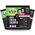 VIP Natural Hair Colour Shampoo Black For Men And Women Shampoo (40ml, Pack of 3)