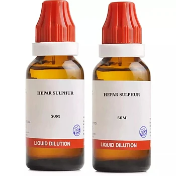 BJain Hepar Sulphur 50M CH (30ml, Pack of 2)