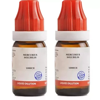 BJain Mercurius Solubilis 1M (1000 CH) (10ml, Pack of 2)