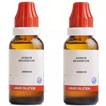 BJain Acidum Benzoicum 1M (1000 CH) (30ml, Pack of 2)