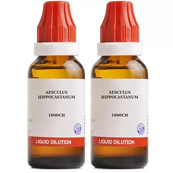 BJain Aesculus Hippocastanum 1M (1000 CH) (30ml, Pack of 2)