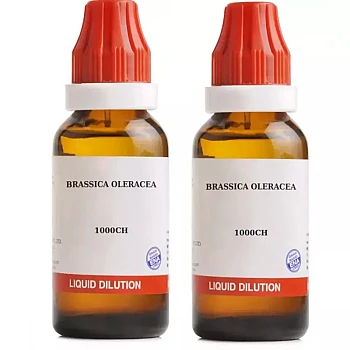 BJain Brassica Oleracea 1M (1000 CH) (30ml, Pack of 2)