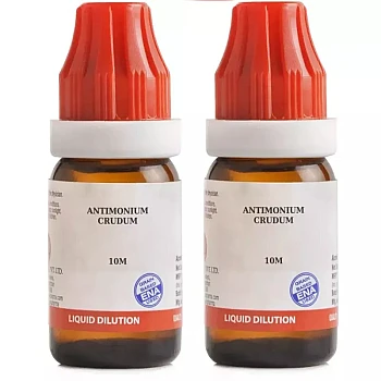 BJain Antimonium Crudum 10M CH (10ml, Pack of 2)